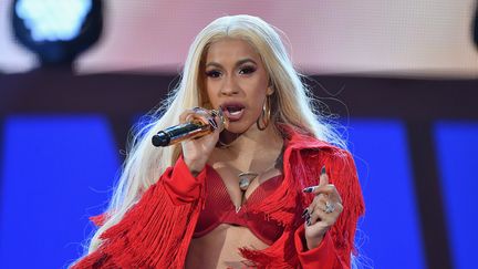 Cardi B&nbsp;sur scène, le 19 septembre 2018, lors du&nbsp;Global Citizen Festival à&nbsp;New York&nbsp;(Etats-Unis). (ANGELA WEISS / AFP)