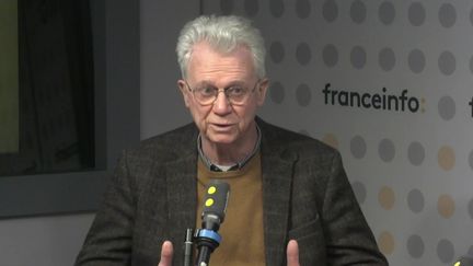 Jean Cottave, président du réseau des Banques alimentaires, le 22 novembre 2024 sur franceinfo. (FRANCEINFO / RADIO FRANCE)