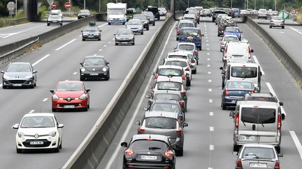 Embouteillage sur le prériphérique de Nantes, le 30 juillet 2016. (MAXPPP)