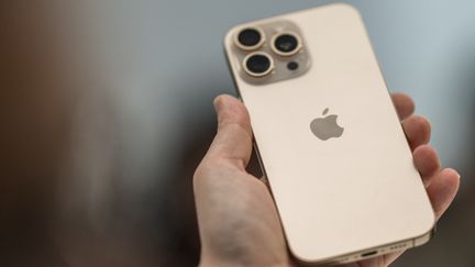 iPhone 16, during a presentation in Cupertino, California, on September 9, 2024. (NIC COURY / AFP)