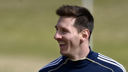 Lionel Messi, le 3 septembre 2013 &agrave;&nbsp;Buenos Aires (Argentine).&nbsp; (JUAN MABROMATA / AFP)