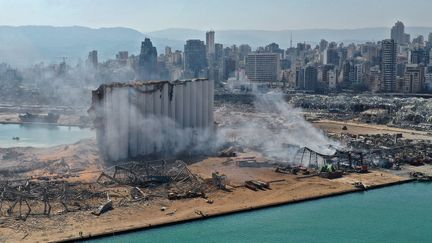 Le port de Beyrouth (Liban), le 5 août 2020. (AFP)