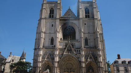 La cathédrale de Nantes (Loire-Atlantique), après l'incendie, le 18 juillet 2020. (MALIKA BARBOT / HANS LUCAS)