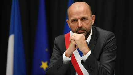 Jean-François Debat, président délégué de l'association d'élus Villes de France et maire PS de Bourg-en-Bresse, en mai 2020. (CATHERINE AULAZ / MAXPPP)