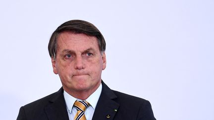 Le président brésilien&nbsp;Jair&nbsp;Bolsonaro le 10 novembre 2020 à Brasilia (Brésil). (EVARISTO SA / AFP)