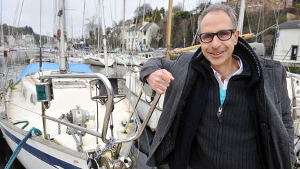 Jean-Philippe Quignon, directeur des Vieilles Charrues, le 17 f&eacute;vrier 2012, &agrave; Morlaix, dans le Finist&egrave;re. (FRED TANNEAU / AFP)