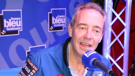 L'Astronaute Jean-François Clervoy, à la Cité de l'Espace de Toulouse en 2016. (FRÉDÉRIC FLEUROT / FRANCE-BLEU OCCITANIE)