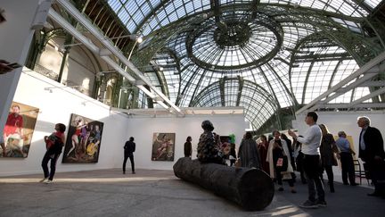 Comme chaque année, la Foire internationale d'art contemporain se tient au Grand Palais, à Paris (édition 2018).&nbsp; (THOMAS SAMSON / AFP)