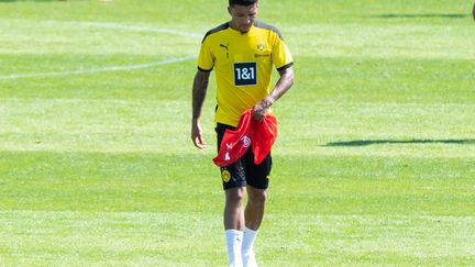 L'ailier anglais Jadon Sancho ne partira pas du Borussia Dortmund cet été. (ELMAR KREMSER/SVEN SIMON / SVEN SIMON)