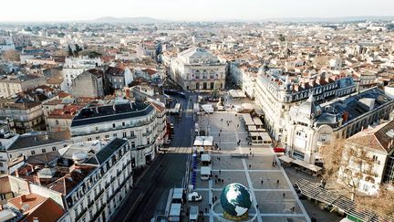 La place de la Comédie, à Montpellier. (MICHAEL ESDOURRUBAILH / MAXPPP)