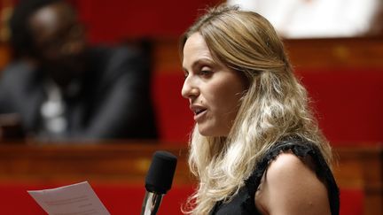 La députée LREM du Var,&nbsp;Cécile Muschotti, le 26 juin 2019 à l'Assemblée nationale. (THOMAS SAMSON / AFP)