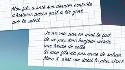 Rentrée scolaire : un livre raconte les mots d'excuse les plus drôles des parents d'élèves (FRANCE 2)