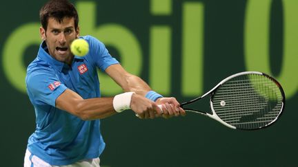 Novak Djokovic en difficulté (KARIM JAAFAR / AFP)