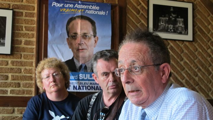 Jean-Richard Sulzer, candidat du Front national dans la 10e circonscription du Nord, le 28 mai 2012 &agrave; Tourcoing. (ILAN CARO / FTVI)