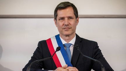 Le maire (LR) de Valence, Nicolas Daragon. (JEFF PACHOUD / AFP)