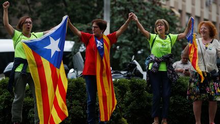 Les Catalans manifestent toujours devant la Cour d'appel