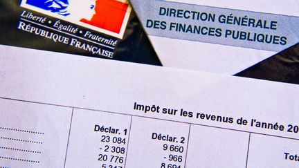 Un avis d'imp&ocirc;t sur le revenu datant de 2013. (GILE MICHEL / SIPA)