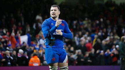 François Cros, après une victoire de la France contre le Pays de Galles, le 11 mars 2022. (LAURENT LAIRYS / AFP)