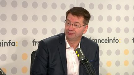 Le ministre du Logement Patrice Vergriete, le 7 novembre 2023 sur franceinfo.  (FRANCEINFO / RADIO FRANCE)