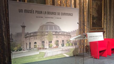 &nbsp; (François Pinault va ouvrir un nouveau musée d'art contemporain à Paris, annonce faite ce matin lors d'une conférence de presse  © Radio France/ Thomas Pontillon)