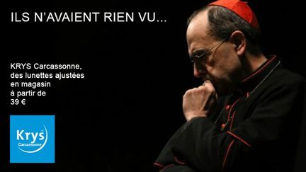 Krys Carcassonne a réalisé un montage mettant en scène le cardinal Barbarin pour une campagne publicitaire. (DR)