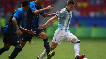 Le joueur argentin du Paris Saint-Germain, Giovanni Lo Celso