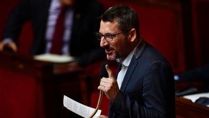 Matthieu Orphelin, député&nbsp;Écologie, Démocratie, Solidarité du&nbsp;Maine-et-Loire, à l'Assemblée nationale, le 26 mai 2020. (CHRISTOPHE ARCHAMBAULT / AFP)