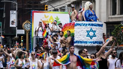 La communauté LGBT lors de la Gay Pride de Tel Aviv, le 24 Juin 2018. Photo d'illustration. (VINCENT ISORE / MAXPPP)