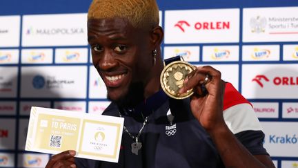 Avec sa médaille d'or aux Jeux européens de breaking, en Pologne, le Français Dany Dann décroche un ticket pour les Jeux de Paris 2024. (MICKAEL CHAVET / MAXPPP)