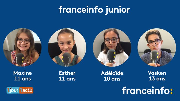 franceinfo junior, une émission en partenariat avec le magazine pour enfants 1jour1actu.&nbsp; (FRANCEINFO / RADIOFRANCE)