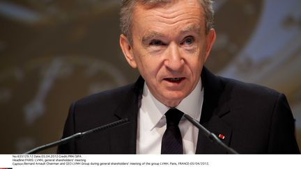 L'homme d'affaires fran&ccedil;ais Bernard Arnault, patron de LVMH, le 5 avril 2012 &agrave; Paris. (PRM / SIPA)