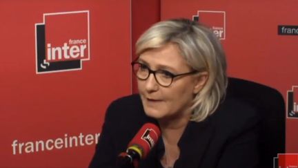 Marine Le Pen, mardi 27 février sur France Inter. (RADIO FRANCE)