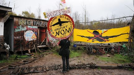 Des opposants au projet occupent le site du futur a&eacute;roport de Notre-Dame-des-Landes (Loire-Atlantique), le 8 novembre 2014. (JEAN-SEBASTIEN EVRARD / AFP)