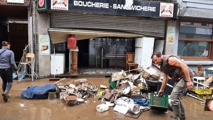 Quartier du Chênée en périphérie de Liège le 16 juillet 2021. (ANGÉLIQUE BOUIN / FRANCE-INFO)