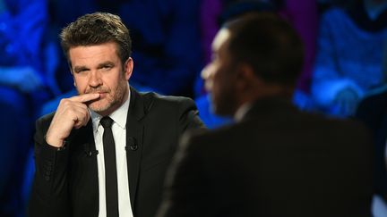 Le présentateur du "Canal Football Club" sur Canal+, Hervé Matoux, le 27 mars 2016.&nbsp; (FRANCK FIFE / AFP)