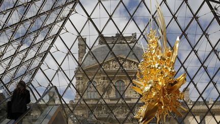 Sculpture de Kohei Nawa installée au Louvre, en juillet 2018
 (Thibault Camus/AP/SIPA)