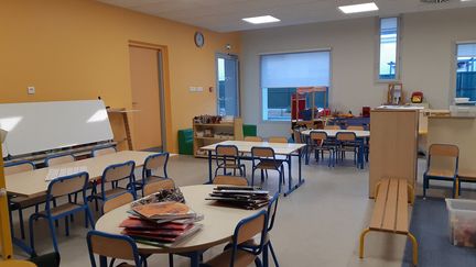 Salle de classe dans une école maternelle (photo d'illustration). (Anne Oger/Radio France)