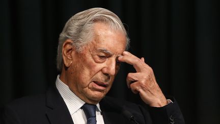 Vargas Llosa en 2017 à Santiago du Chili
 (ELVIS GONZALEZ/EFE/Newscom/MaxPPP)