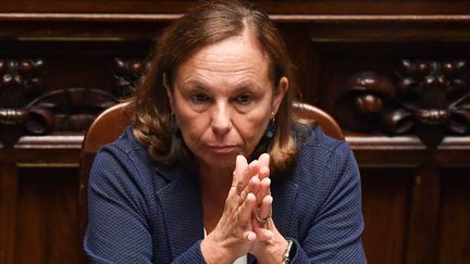 La ministre de l'Intérieur italienne Luciana Lamorgese au parlement le 9 septembre 2019. (ANDREAS SOLARO / AFP)