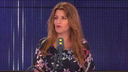 Marlène Schiappa,&nbsp;secrétaire d'État chargée de l'Égalité entre les femmes et les hommes et de la Lutte contre les discriminations, invitée de franceinfo le mardi 27 août 2019.&nbsp; (FRANCEINFO / RADIOFRANCE)