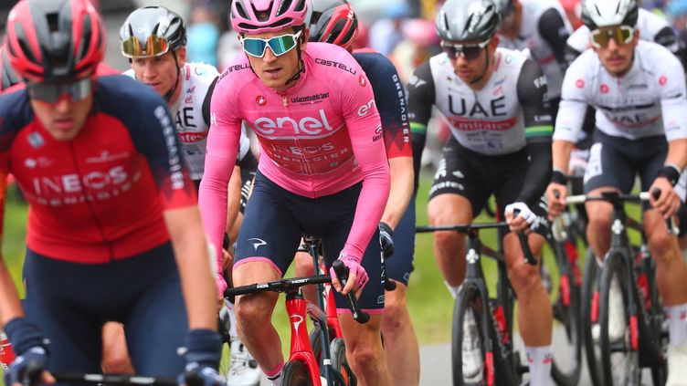 Geraint Thomas during the 14th stage of the Giro, May 20, 2023. (LUCA BETTINI / AFP)