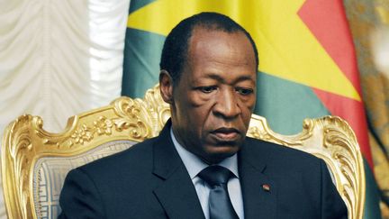 Blaise Compaoré à Ouagadougou, le 26 juillet 2014.&nbsp; (SIA KAMBOU / AFP)