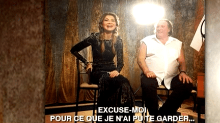 Googoosha et Depardieu pendant l&#039;enregistrement
 (France2/culturebox)