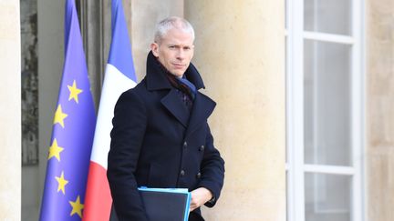 Le ministre de la Culture, Franck Riester, à la sortie de l'Elysée, le 24 janvier 2020.
 (ALAIN JOCARD / AFP)