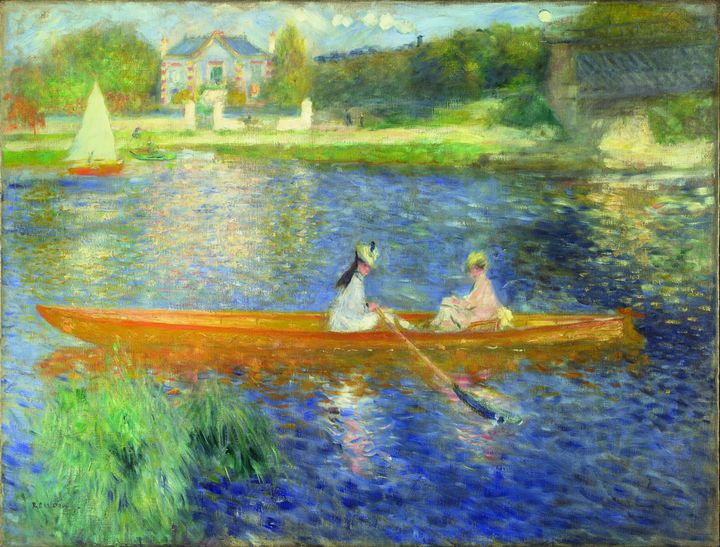 Pierre-Auguste Renoir. La Yole, 1875. Huile sur toile ; 71 x 92 cmLondres, National Gallery, acquis en 1982. (THE NATIONAL GALLERY, LONDRES, DIST. RMN / NATIONAL GALLERY PHOTOGRAPHIC DEPARTMENT)