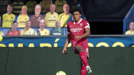 Jules Koundé avec le Séville FC, le 17 mai 2021.&nbsp; (JOSE MIGUEL FERNANDEZ / NURPHOTO)