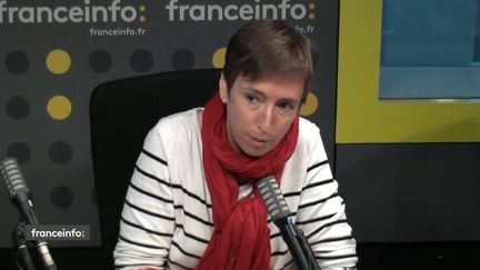 Caroline de Haas,&nbsp;fondatrice du site expertes.fr . (CAPTURE ECRAN / FRANCEINFO)