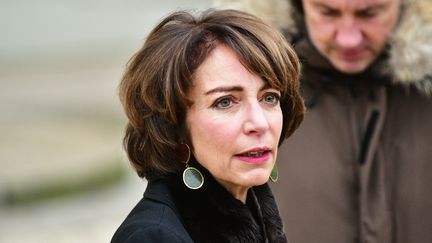 Marisol Touraine quitte le palais de l'Elysée, à Paris, le 25 janvier 2017. (CITIZENSIDE / YANN KORBI / AFP)