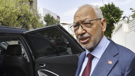 Rached Ghannouchi, le leader d'Ennhadha, en septembre 2022. (FETHI BELAID / AFP)