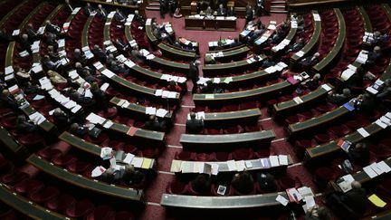 Les s&eacute;nateurs ont approuv&eacute;, mardi 14 mai 2013, la derni&egrave;re version du texte sur la s&eacute;curisation de l'emploi, par 169 voix contre 33. ( MAXPPP)